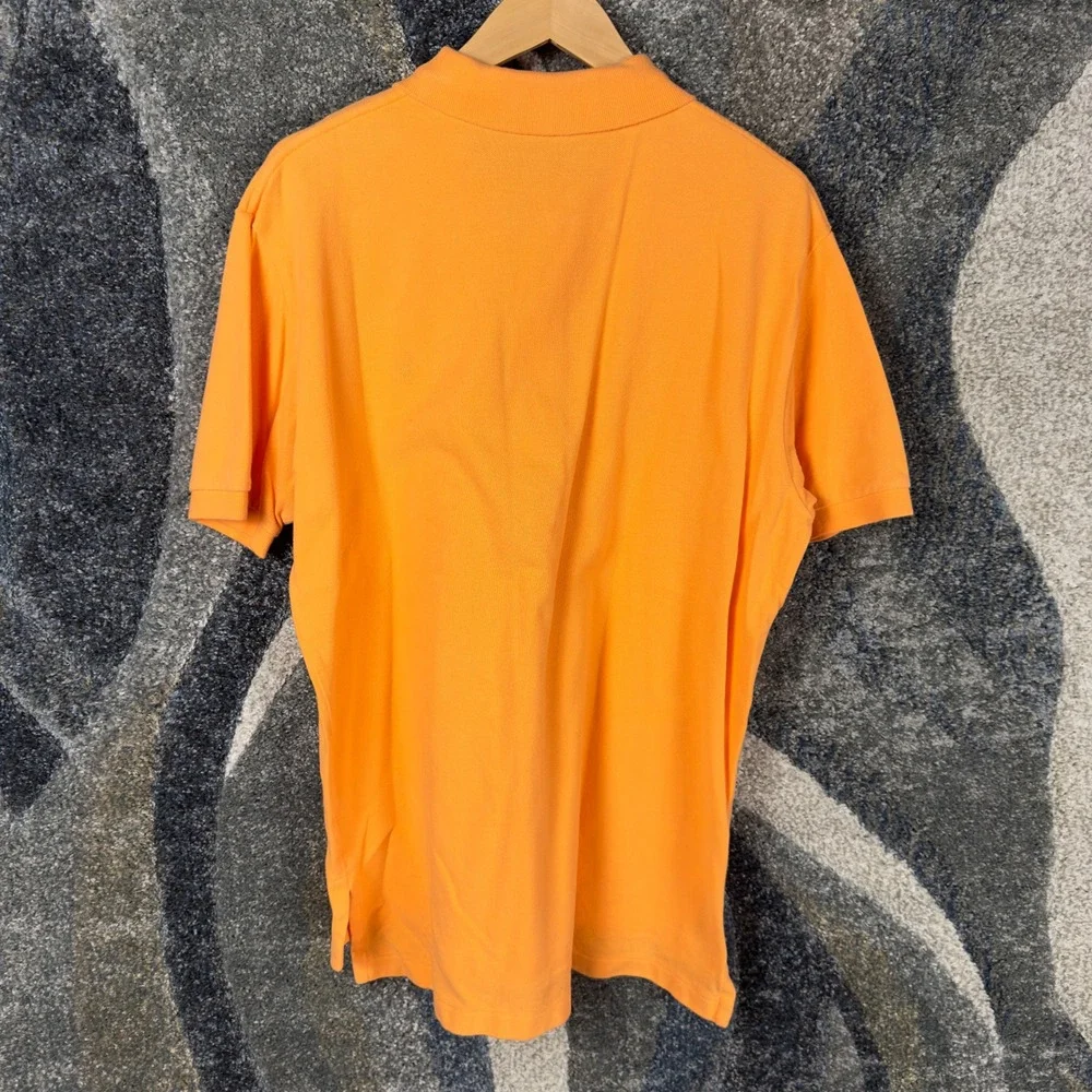 Polo Ralph Lauren Polo Shirt Mens L Orange‎ Excellent Short Sleeve Cotton Pique